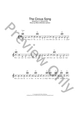 The Circus Song piano sheet music cover